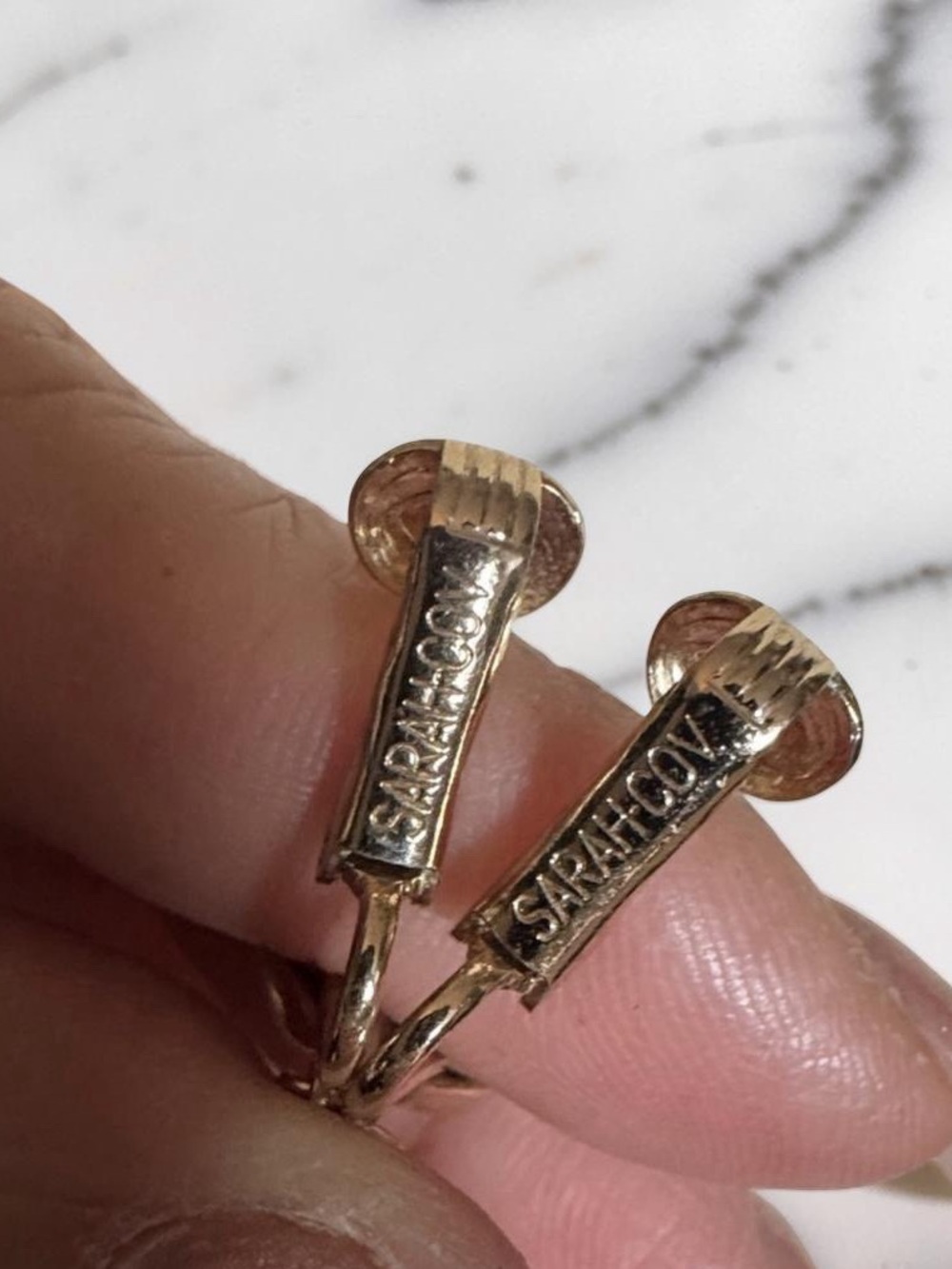 Vintage Sarah Coventry Drop Earrings - Picture 3 of 4